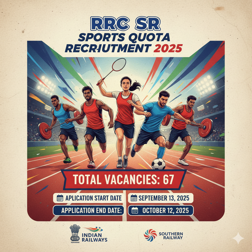 RRC SR Sports Quota Recruitment 2025 Statistics