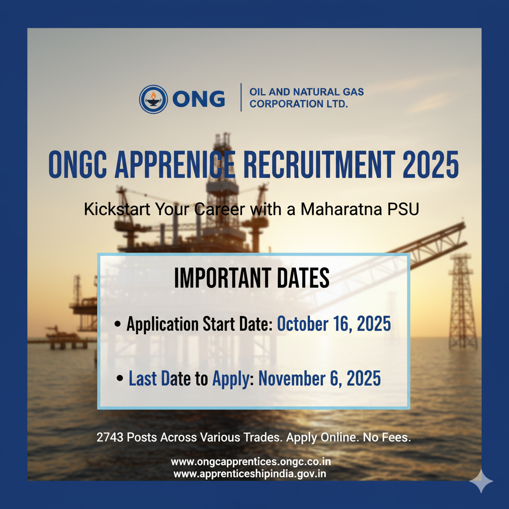 The ONGC Apprentice Recruitment 2025