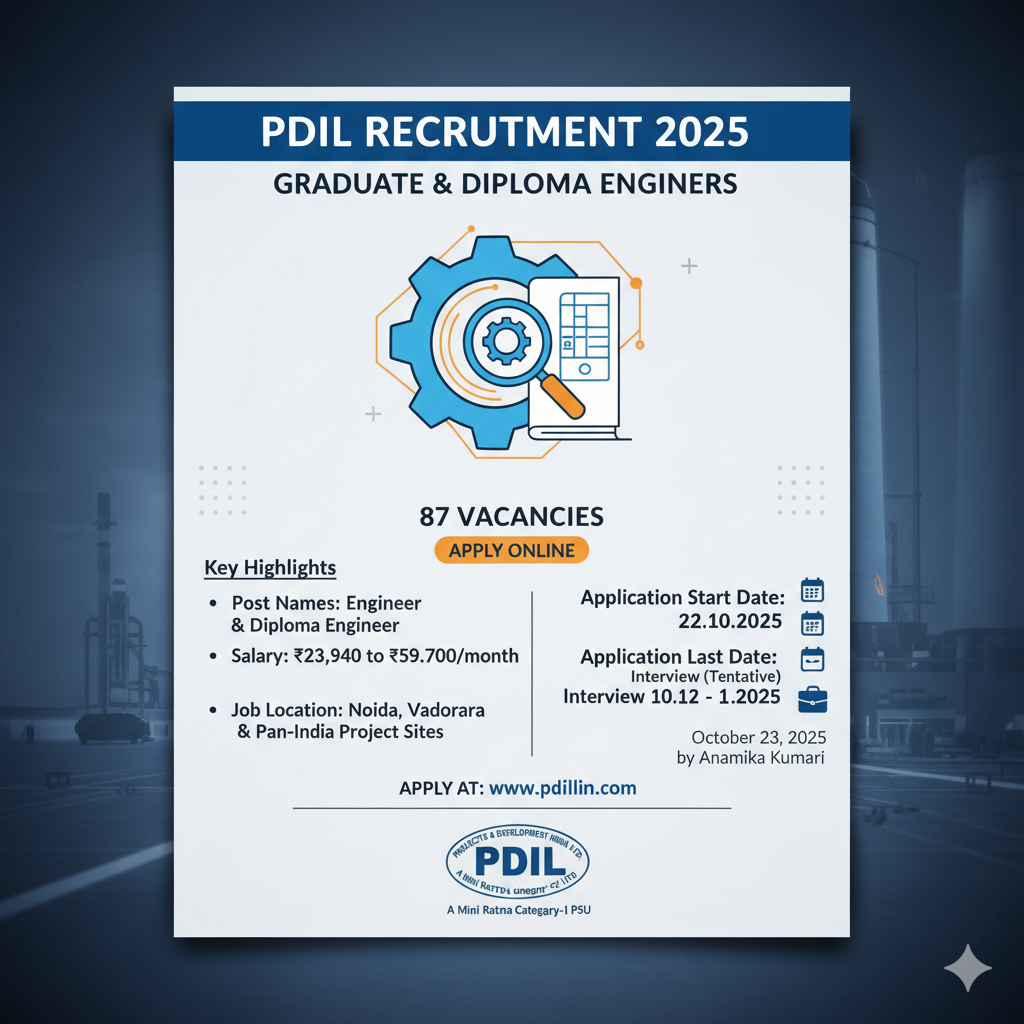 PDIL Recruitment 2025