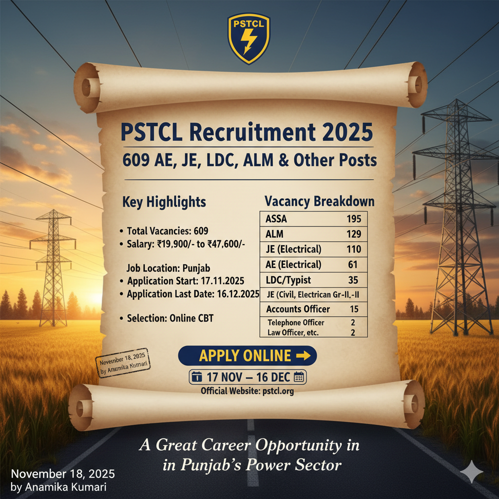 PSTCL Recruitment 2025