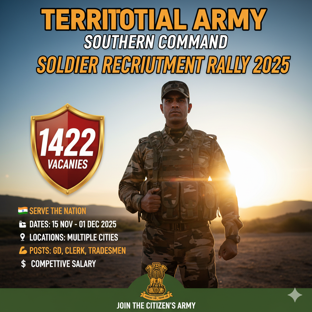 Territorial Army Southern Command Soldier Recruitment Rally 2025